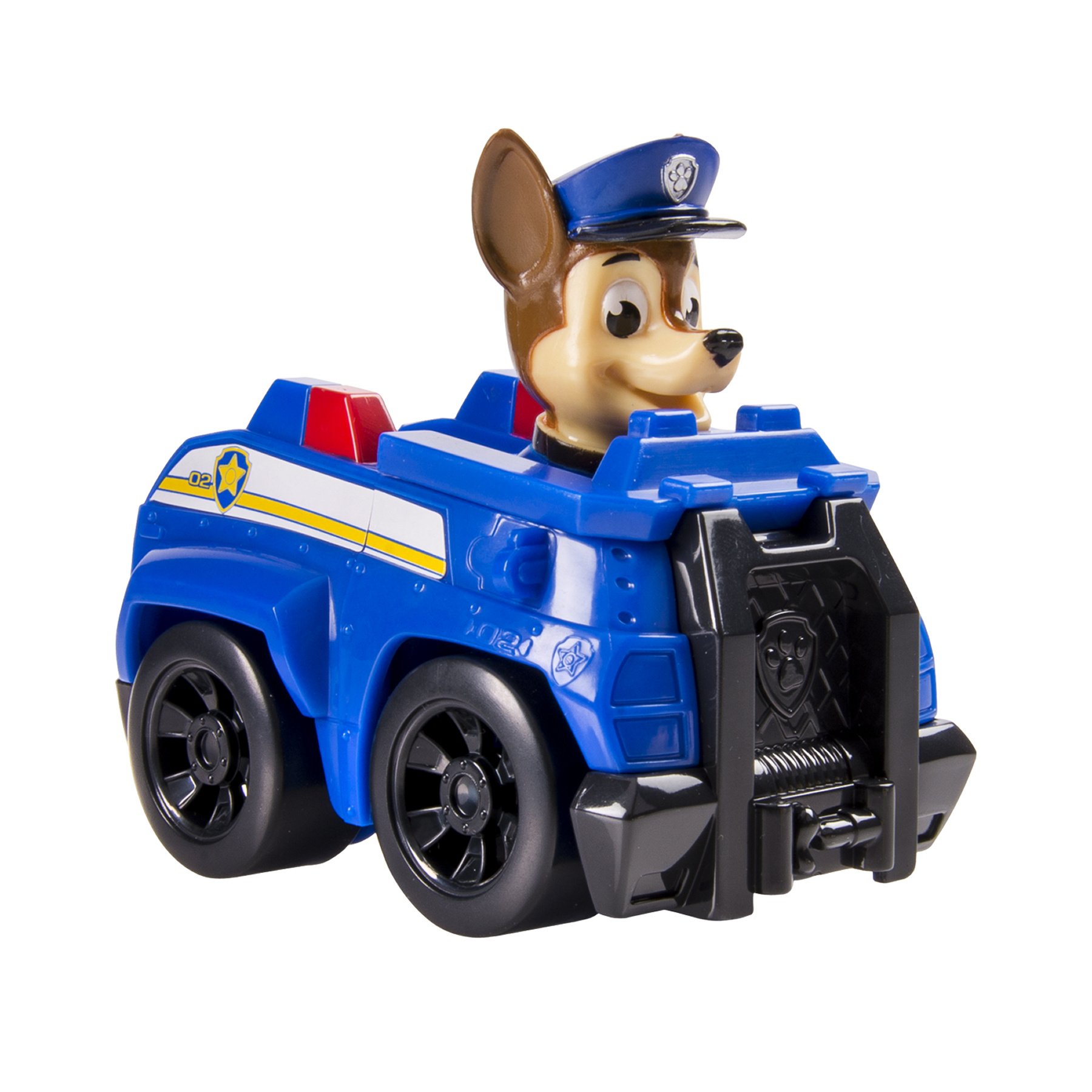 Paw Patrol Rescue Racers - Chase - Blue Squad Car w/ Working Wheels