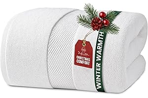 Infinitee Xclusives – Luxury Bath Sheets Towels – 1 Pack 600 GSM (35X70 Inches) – 100% Ring Spun Cotton Large Bath Towels for Bathroom (Brilliant White, Bath Sheets - Pack 1)