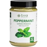 bixa BOTANICAL Peppermint Leaves Powder, 7 oz, Pure Mentha Piperita | Steam Treated Finely Ground Mint Powder, 200g, Vegan &amp; Gluten Free Digestive Support, Herbal Food Supplement, 66 Servings