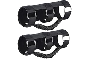KOOLYNHO Roll Bar Grab Handles Hand Grips Accessories Paracord Hand Grab for Jeep Wrangler JL JK TJ YJ Gladiator Sahara Rubicon Unlimited (Black 2 Pack)
