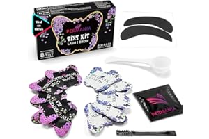 PERMANIA Lash Tint Kit, Professional Fast Quick Dyeing Natural Black Eyelash Tint Lasts up to 4 Weeks for Newbie & Pro Kit