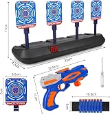 Boocang Electronic Digital Target with Gun Toy for Nerf Pistol Toy Set view 7