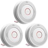 SITERWELL Smoke and Carbon Monoxide Detector Hardwired Interconnected, | 10 Year Product Life Alarm Smoke CO Detectors with Battery Backup, Smoke and CO Alarm with Voice Alert,3 Pack