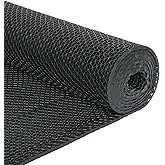 jxgzyy Commercial Drainage Mat Non Slip Drainage Floor Matting 3'x10' Heavy Duty Swimming Pool Mat for Restaurant Kitchen Bathroom Bar Garden Outdoor Wet Area, Black