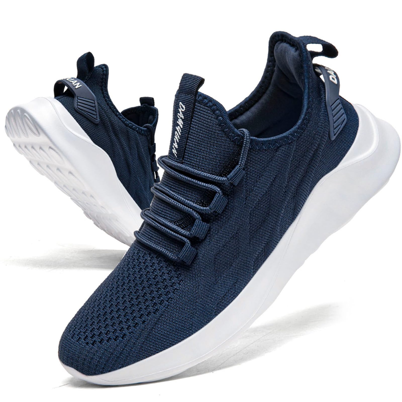 Photo 1 of *VERY USED**
LANGFEUU Running Shoes for Men Lightweight Breathable Tennis Gym Sneakers Non Slip Workout Footwear for Outdoor Dark Blue 8