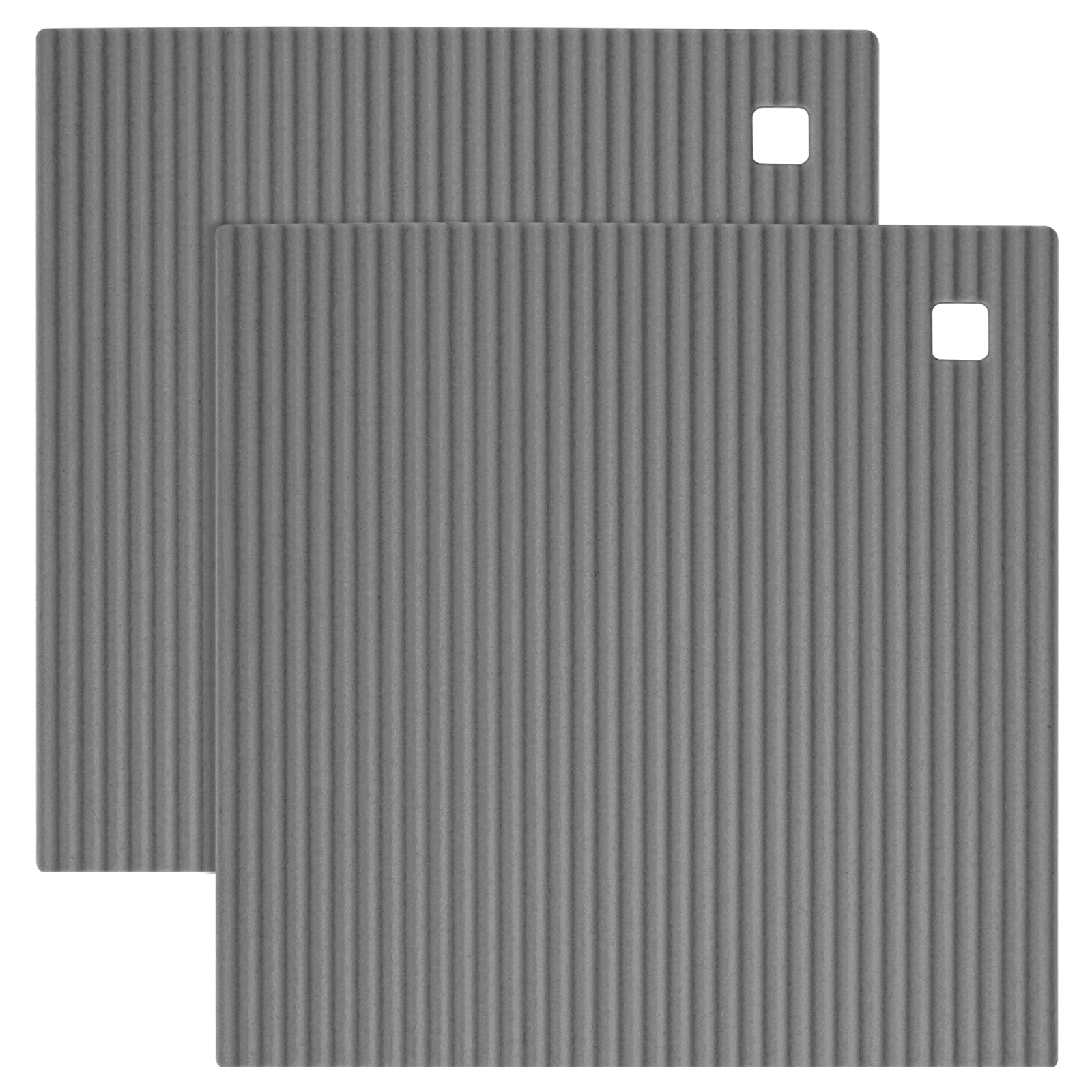 Photo 1 of 2 Pack 8.6"x8.6" Trivets for Hot Dishes, Hot Pads for Kitchen, Silicone Trivets for Hot Pots and Pans