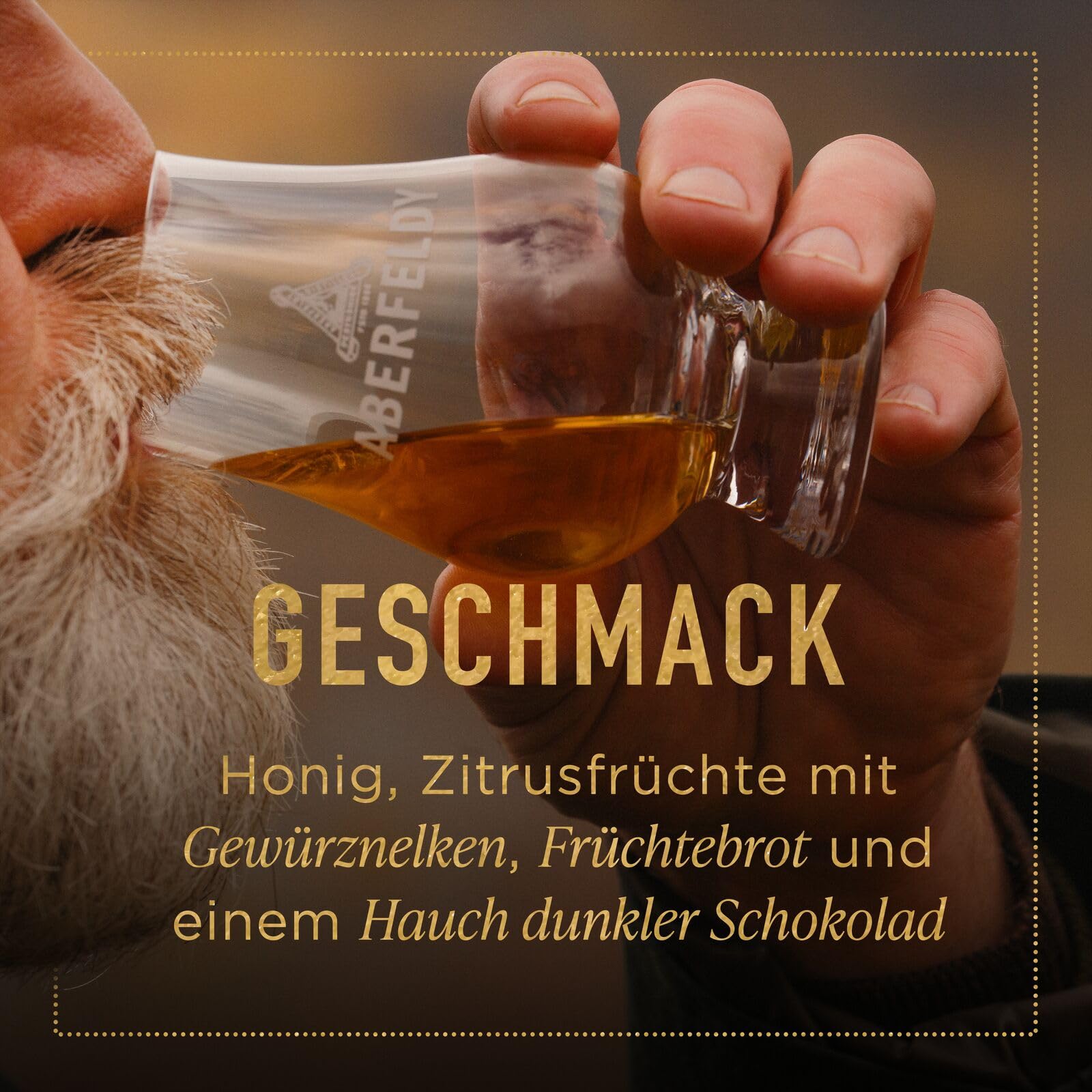 Aberfeldy 16 Jahre Single Malt Scotch Whisky, 40 Vol.-%, 70 cl/700 ml, Premium-Whisky, in Oloroso-Sherry-Fässern (1. Fill) gereift 4