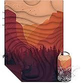 KawaGebo Kamp Camping Blanket Puffy - Outdoor Stadium Blanket Wearable, Lightweight, Packable, Machine Washable Camping Quilt for Traveling, Picnic, Beach, Party