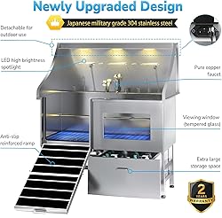 POLIMO Dog Washing Station, LED Professional