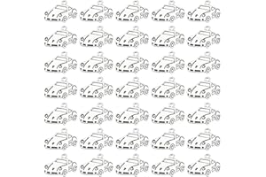 SUNNYCLUE 1 Box 80Pcs Car Shaped Charm Automobile Charms Bulk Antique Silver Metal Alloy Sports Cars Auto Small Bracelets Pen