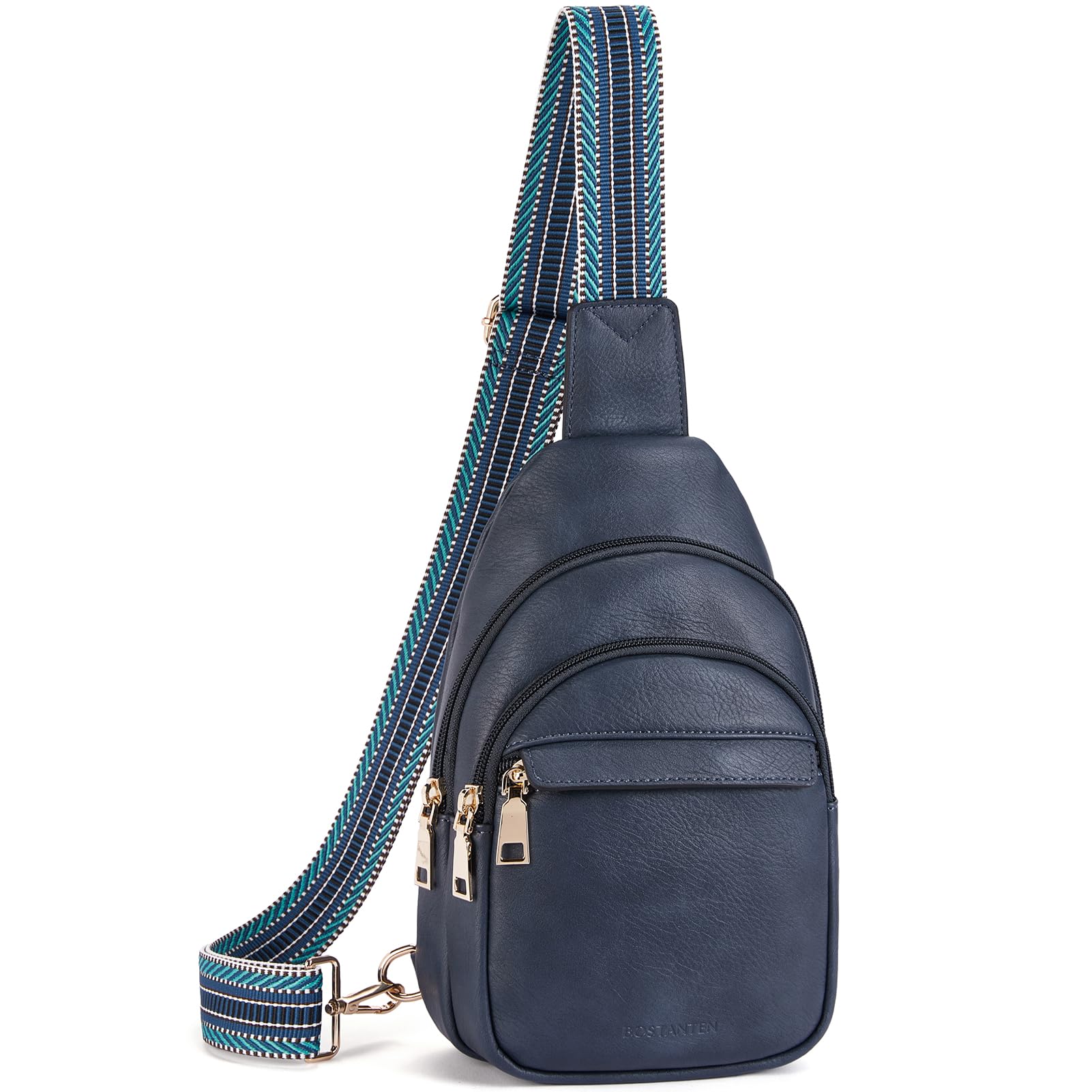 EDRLIO Women's Small Sling Bag - PU Leather Anti-Theft Crossbody Bag, Waterproof Chest Purse For Travel