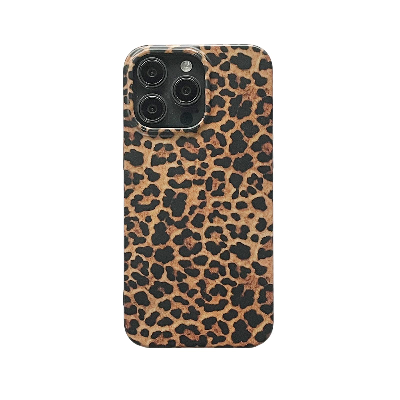owwiktten Brown Cheetah Print Leopard Phone Case for iPhone 12/12 Pro 6.1 inch Retro Trendy Luxury Matte Slim Protective Girls Women Funda Cover for iPhone 12 and 12pro