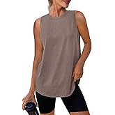 Womens Workout Tank Tops Lightweight Sleeveless Shirts for Women Loose Fit Tops for Athletic Running Tennis Yoga