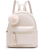 IHAYNER Mini Backpack Purse for Girls Teens Women Purses PU Leather Pom Backpack Shoulder Bag with Charm Tassel