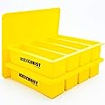 Rectangular Collins Ice Cube Mold with Lid - For Cocktail, Whiskey, Butter and More - BPA Free Silicone - 2 Trays - 4 Large Ice Cubes Per Tray