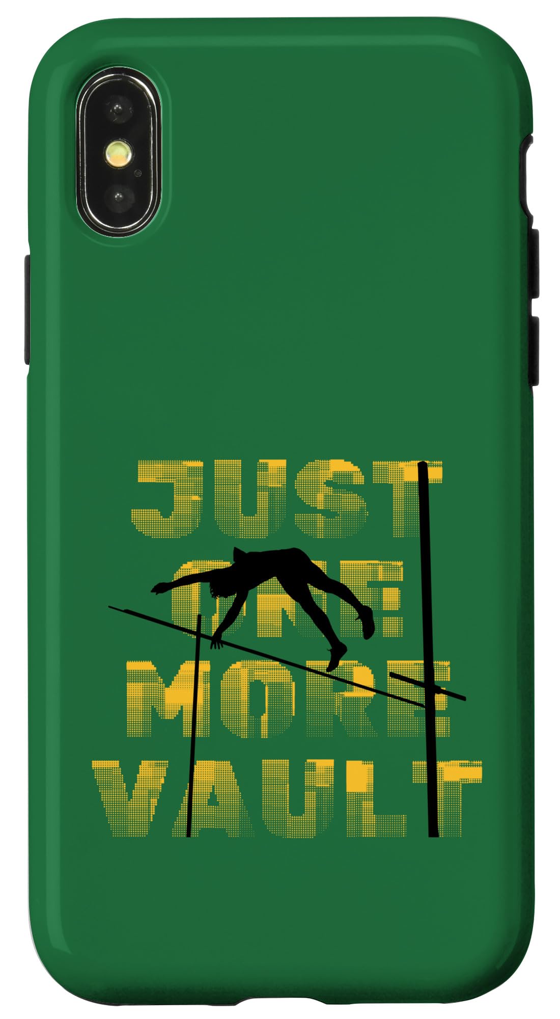 iPhone X/XS JUST ONE MORE VAULT - Fun Pole Vaulting Case