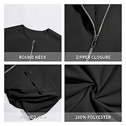 Tankaneo Womens Casual Zip Up Vest Cargo Oversized