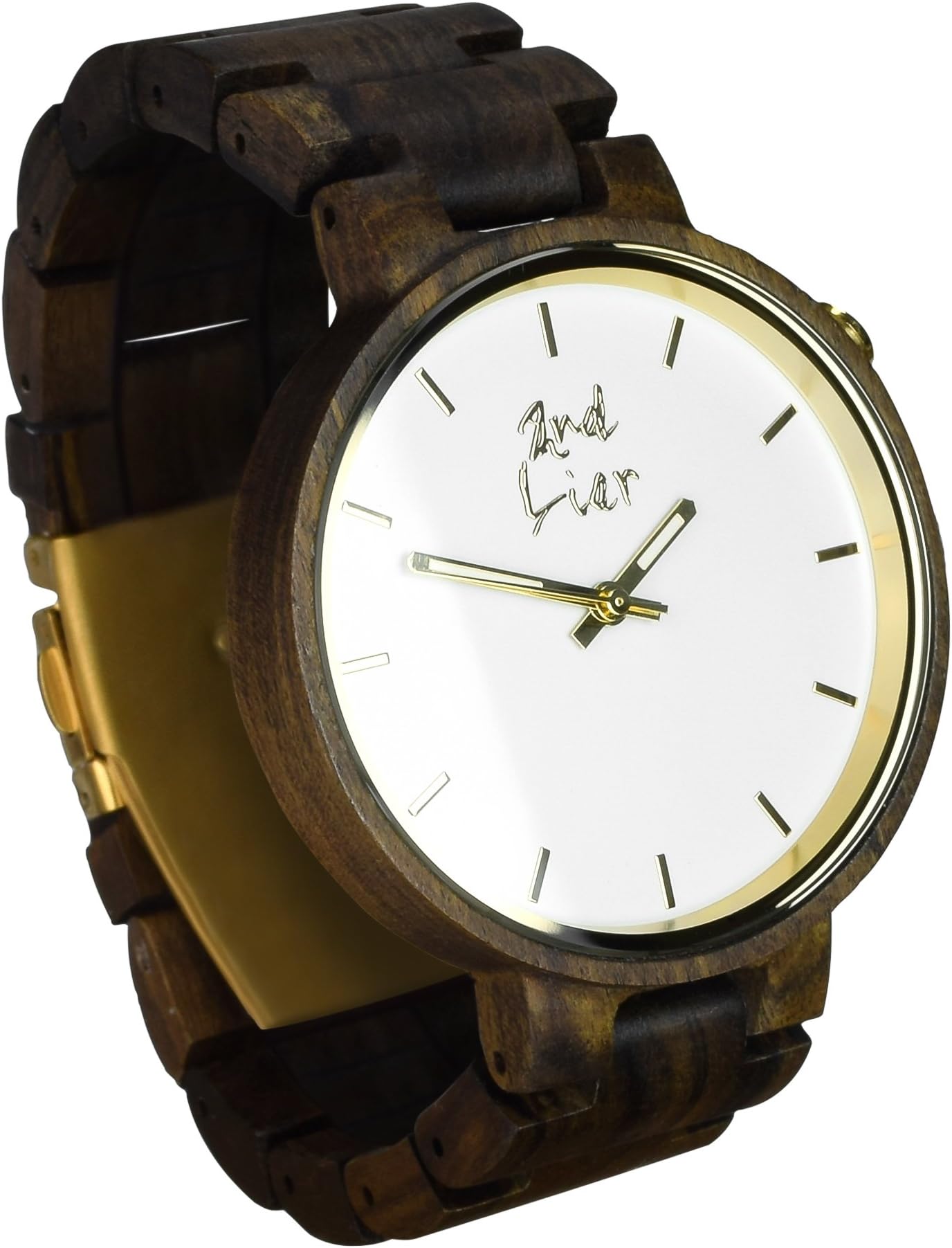 Wooden Watch Handmade Woodwatch | Wood: Dark Sandalwood | Housing Diameter: 42mm | Men | 12 Months Warranty | 30 Days Money Back Guarantee