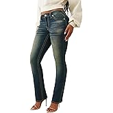 True Religion Billie Mid Rise Big T Straight Jeans for Women