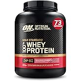 Optimum Nutrition Gold Standard 100% Whey Protein Powder, Delicious Strawberry, 5 Pound (Packaging May Vary)