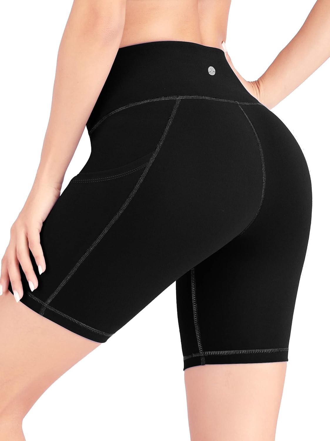 Heathyoga Workout Shorts for Women with Pockets Biker Shorts for Women High Waist Yoga Shorts for Women Running Shorts: Clothing