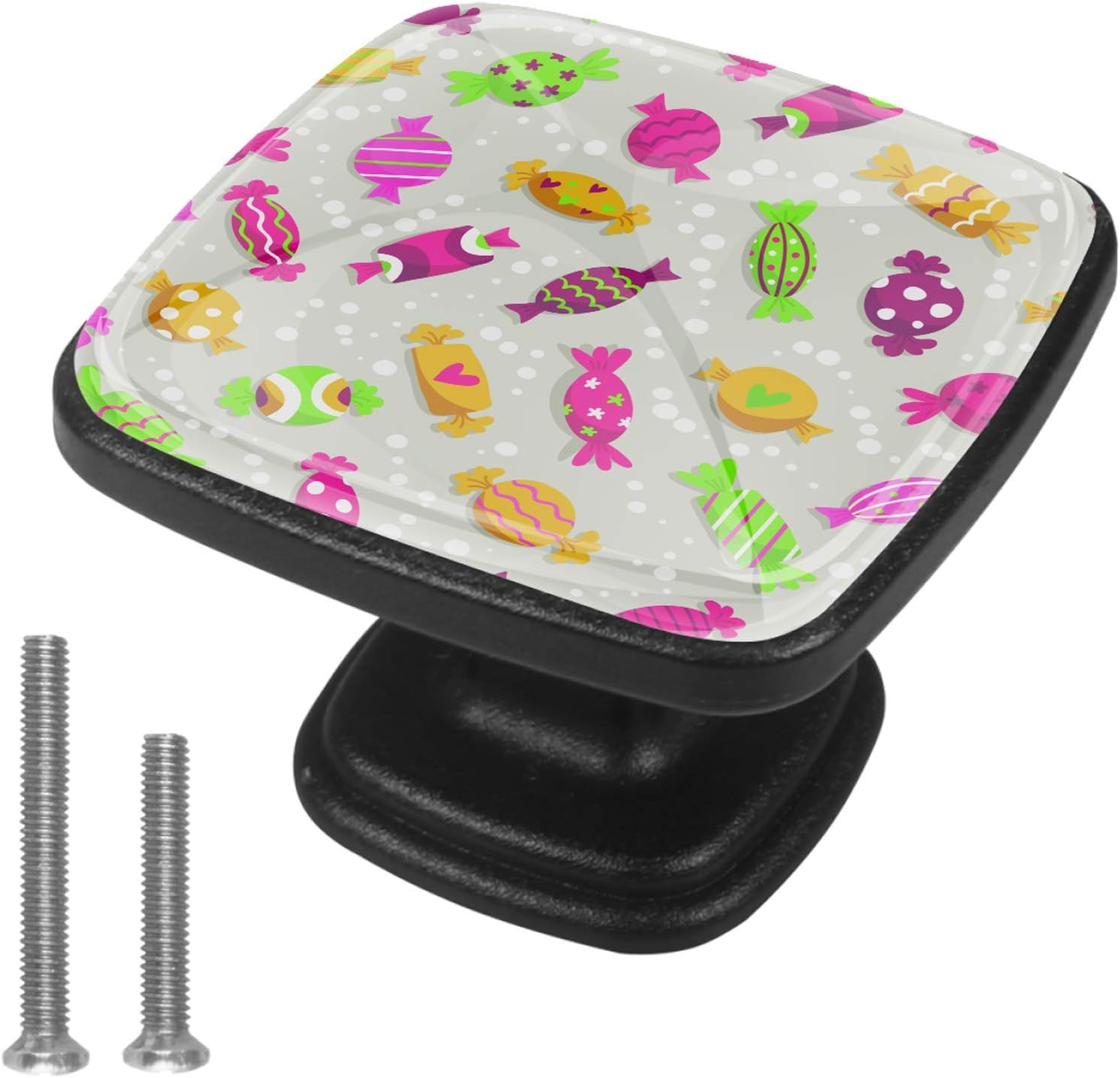 Perillas y manijas del gabinete Caramelo colorido lindo Perillas de