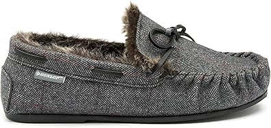 mens moccasin slippers size 13