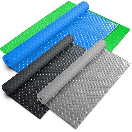 Pavimenti In Pvc Rotoli Rivestimento Pavimento Garage Tappeto In Gomma Antiscivolo Bollato E Plastificato 22 Mm 120x300 Cm Nero