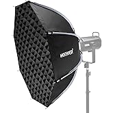 NEEWER 35"/90cm Octagonal Softbox, Quick Release Bowens Mount Softbox with Honeycomb Grid, Light Diffusers, Bag for RGB CB60 