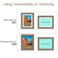 Golden State Art, 6x8 Picture Frame Set of 4