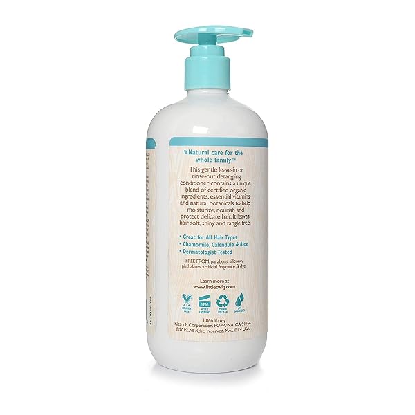 LITTLE TWIG HAIR CONDITIONER, NATURAL CONDITIONER WITH PLANT DERIVED FORMULA, CONTAINS ESSENTIAL OILS AND EXTRACTS, SUITABLE FOR WHOLE FAMILY, FRAGRANCE-FREE, 17 FL OZ.