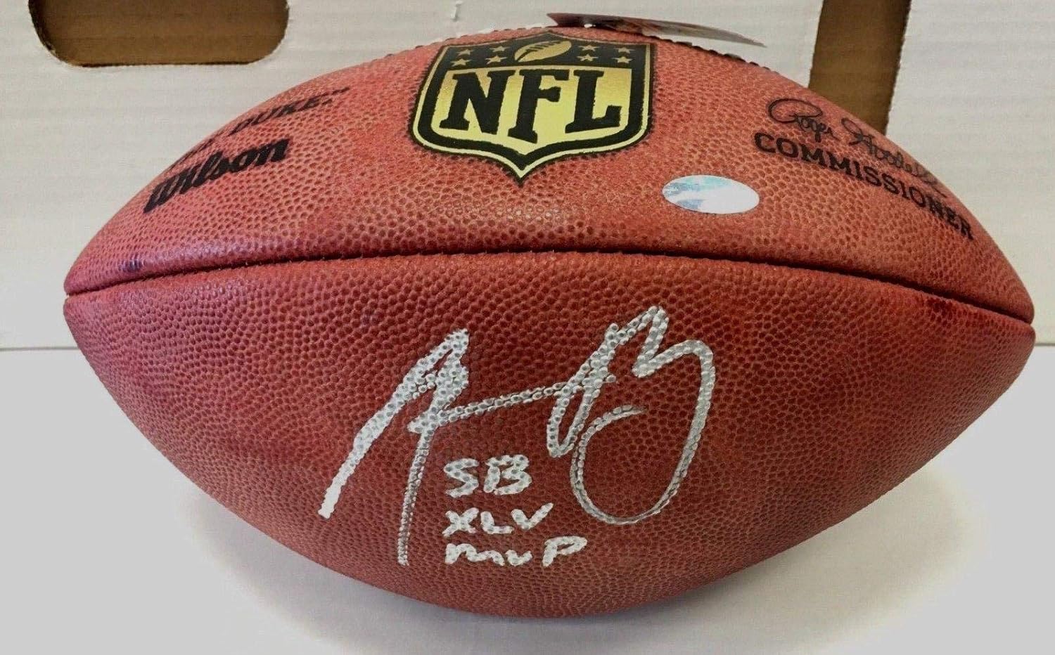 Autographed Aaron Rodgers Football Inscribed Sb Xlv Mvp Cert