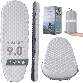 Elegear 4&rdquo; Thick Sleeping Pad for Camping with 9 R-Value Insulated, Single | CumbreX&trade; Backpacking &amp; Inflatable Camping Mattress, Ripstop &amp; Waterproof, All Season Used, Lightweight for Hiking Tent