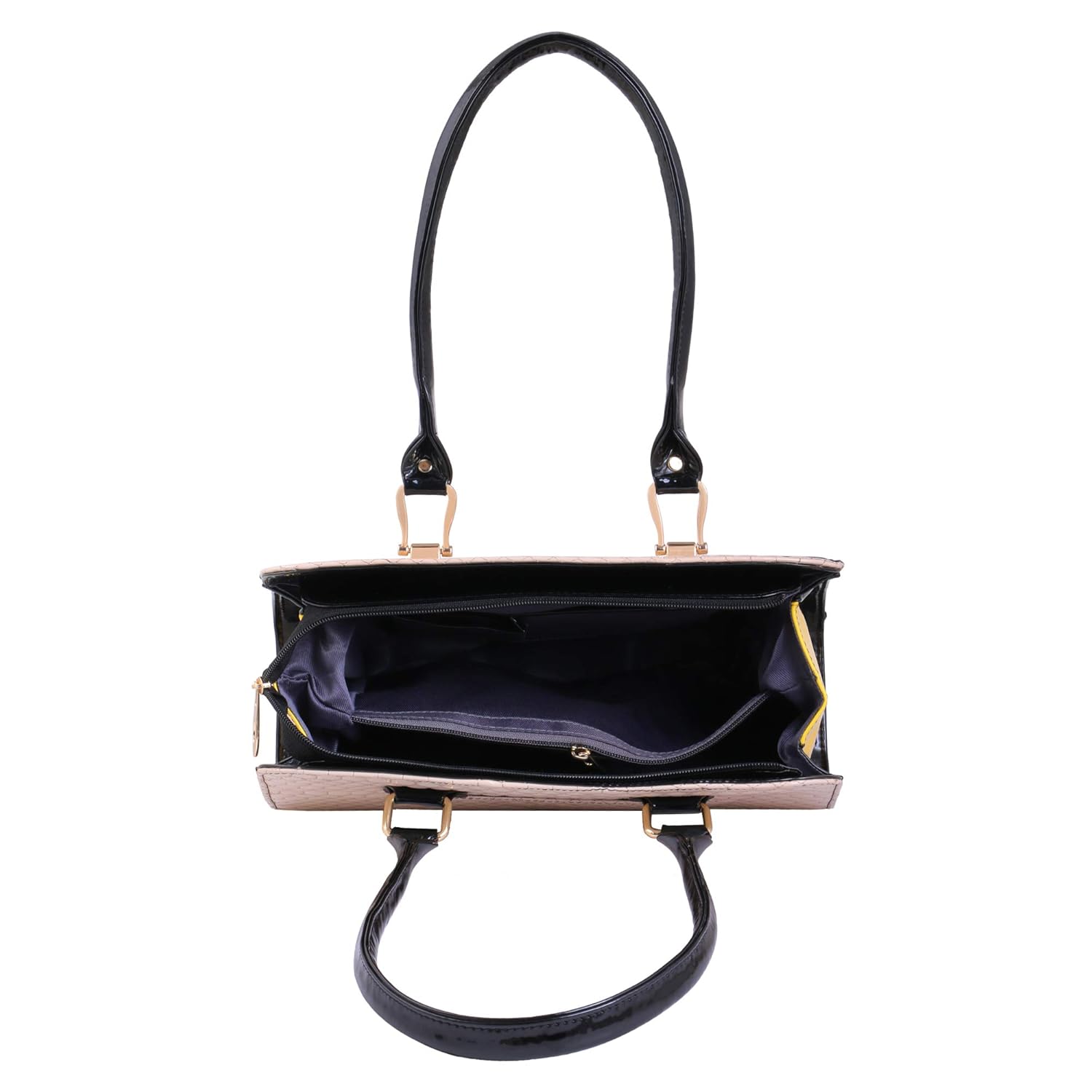 women marks women's handbag and wallet (black&, cream combo of 2)