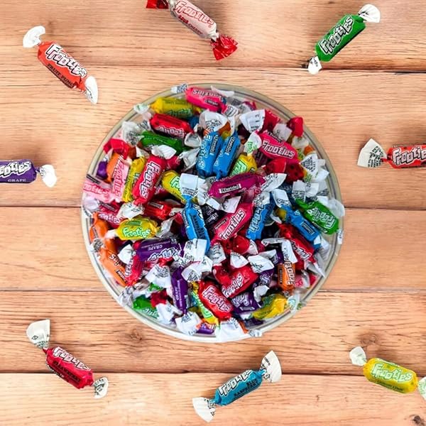 FROOTIES ASSORTED FRUIT CHEWS – 1 POUND BULK CANDY BAG – SOFT & CHEWY FRUITY CANDY MIX – GREAT FOR PARTIES, PINATAS, AND BUFFETS