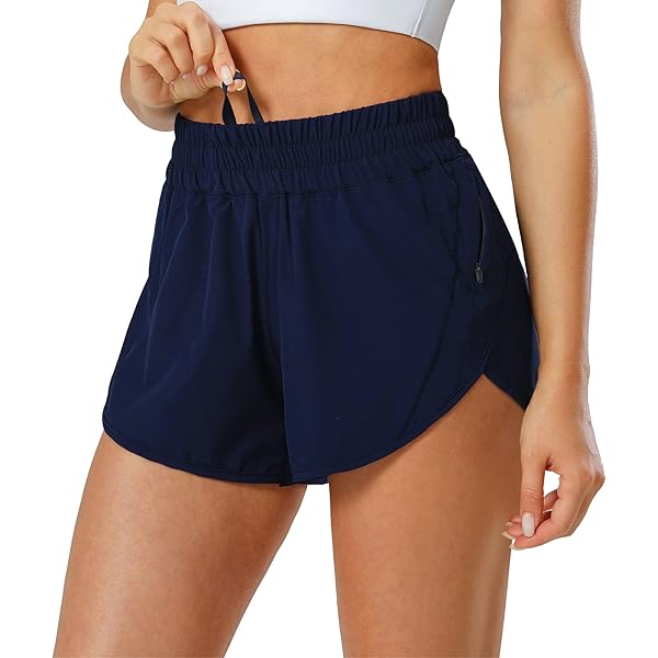 Shorts Deportivos Quenteen Para Mujer: Cintura Alta, Bolsillos Y Tela Transpirable - Ideales Para Entrenar Y Relajarse