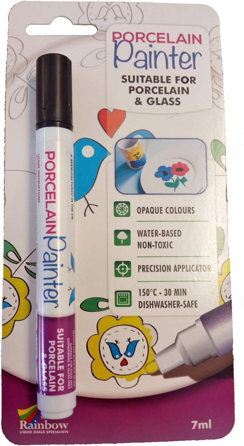 Black Porcelain Painter Pen - Personalise Dinnerware such as Porcelain Plates and Mugs Permanently