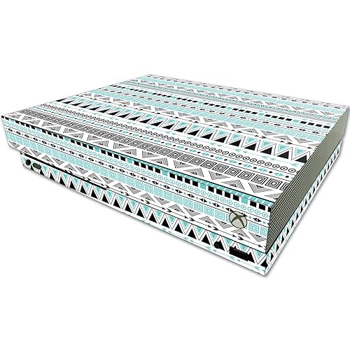 MightySkins Skin Compatible with Microsoft One X Console Only - Turquoise Tribal | Protective, Durable, and Unique Vinyl Decal wrap Cover | Easy to Apply, Remove, and Change Styles | Made in The USA - Amazon deal for $17.29