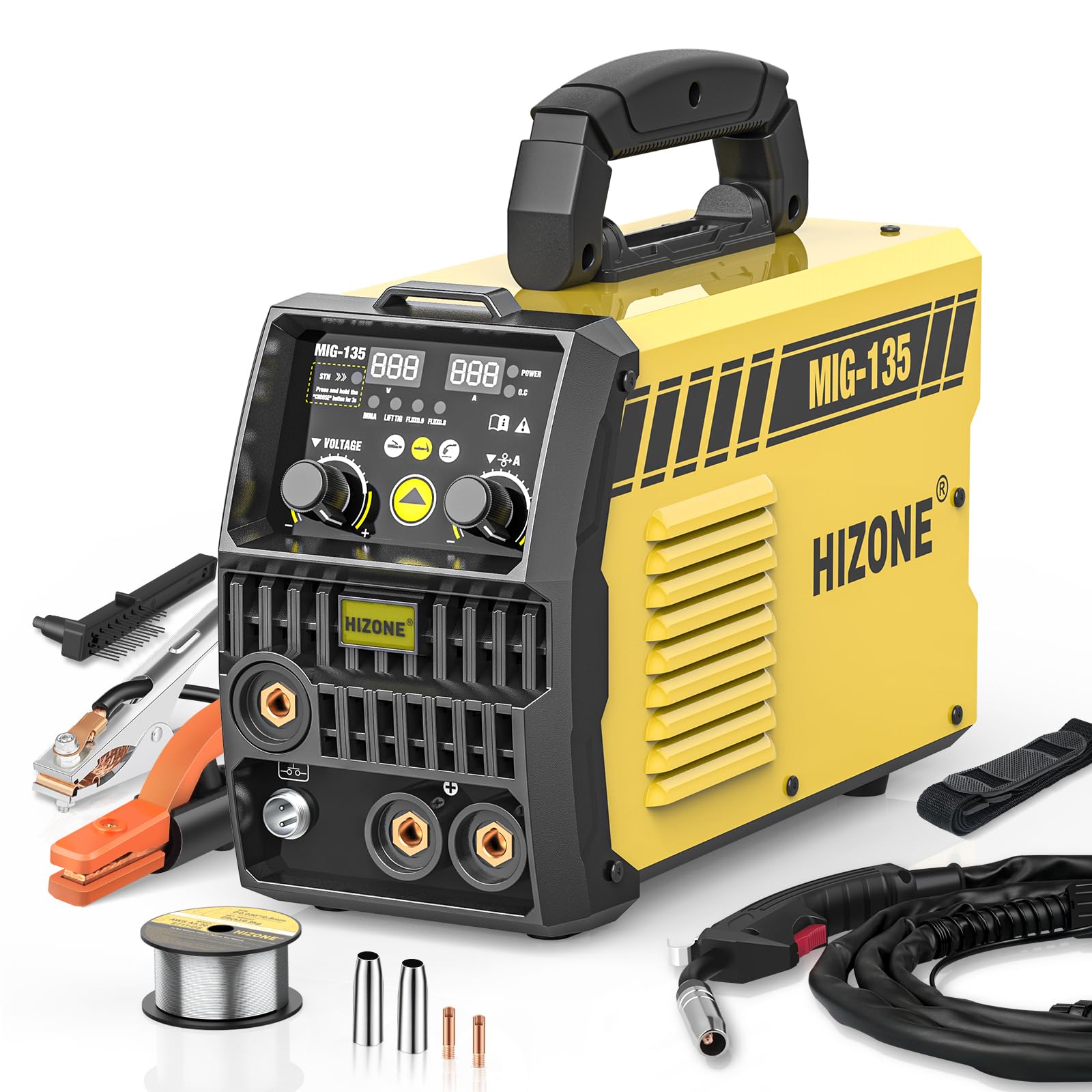 Mua HIZONE 135A MIG Welder, 110V Flux Core MIG Welder/Lift TIG/Stick 3 ...