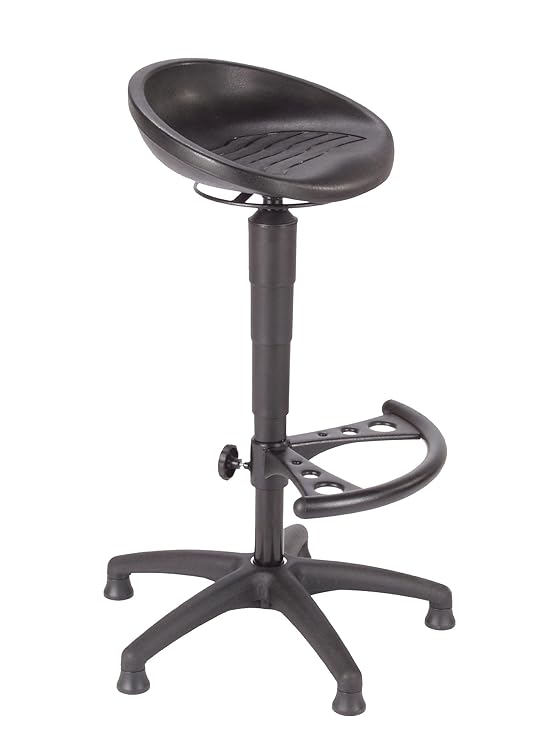 Hocker - Traktorsitz und Aufstiegshilfe - schwarz