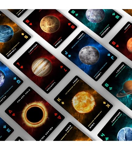 AQUARIUS NASA Across The Universe Playing Cards Multi-colored, 3