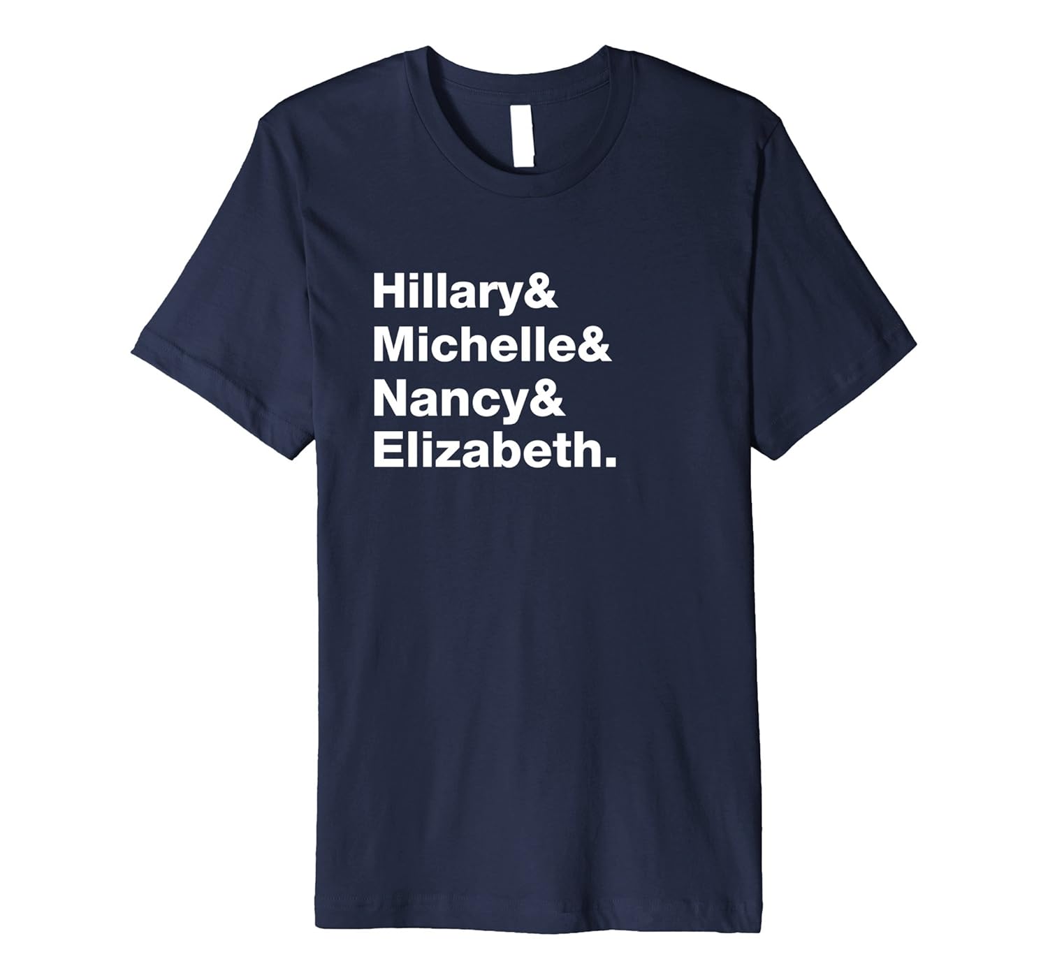 Hillary Clinton Obama Pelosi Elizabeth Warren Fitted T-Shirt-ANZ