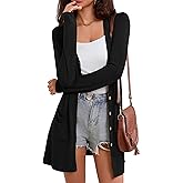 Witsmile Cardigan Sweaters for Women Lightweight Cardigan for Women Open Front Outwear with Pockets Casual Cover Ups