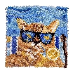 veirousa Orange Cat Latch Hook Kits for