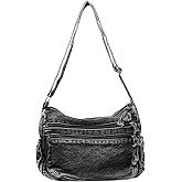 Large Denim Purses for Women Denim Tote Bag Casual Retro Crossbody Lightweight Shoulder Bag Canvas Handbags