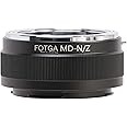 FOTGA Lens Mount Adapter Ring for Minolta MD Mount Lens to Z-Mount Mirrorless Camera, Compatible with Nikon Z50 Z30 Z9 Z8 Z7II Z6II Z7 Z6 Z5 Zf Zfc Full Frame Mirrorless Camera