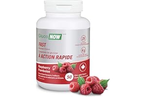 GlucoNOW FAST Glucose Chews, 4g Sugar, Raspberry Flavour - 50 chewable tablets