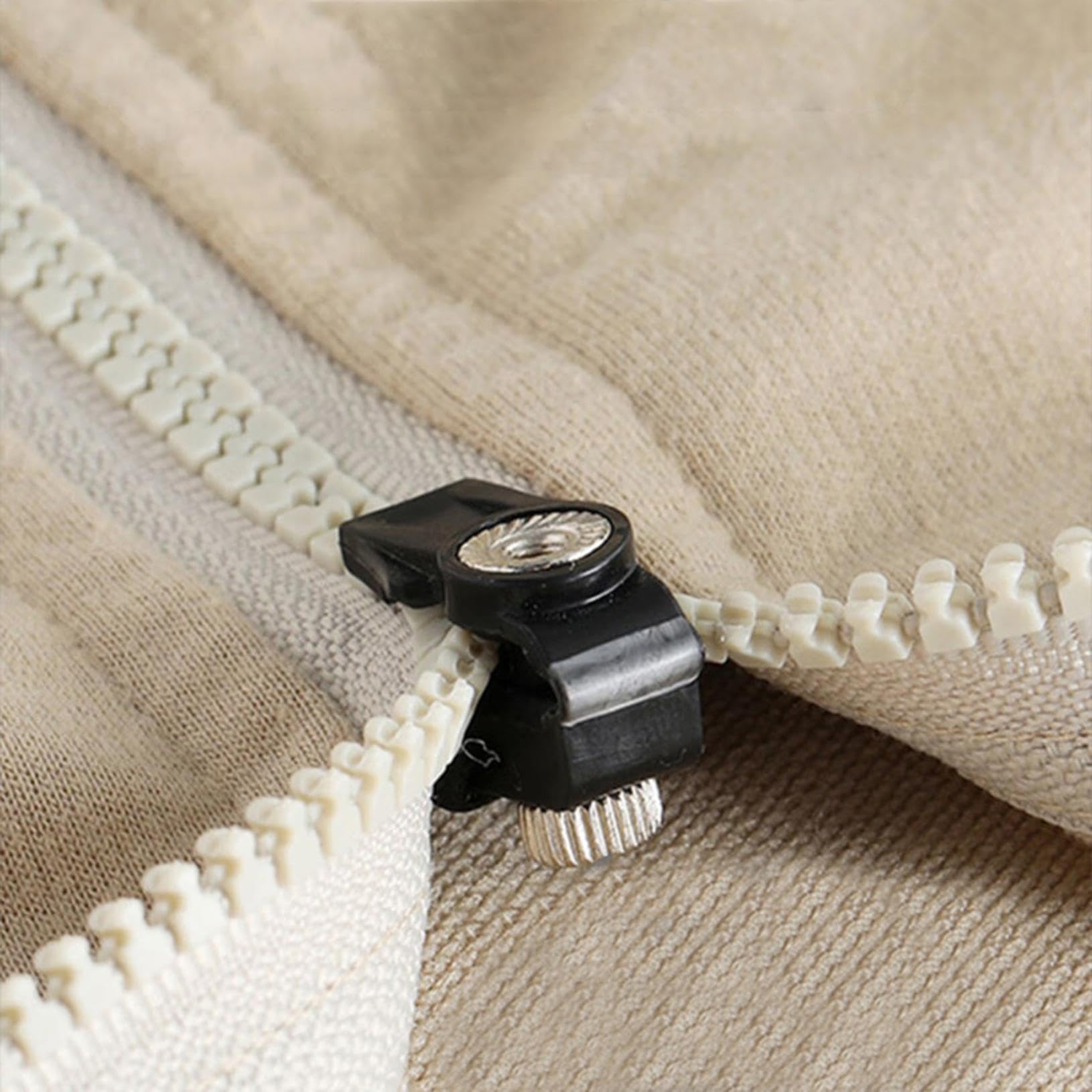 6PCS Zipper Repair Kit, 3 Sizes Instant Zip Fixer, Zip Repair Set, Zipper Pull Replacement, Universal Zipper Pull Accessories, for Luggage, Backpacks, Jackets, Jeans, No Tools Needed (2.2CM)