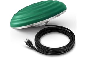 GESAIL 1000W Floating Pond Heater, Durable Cast Aluminum Thermostatically Controlled Upgraded Built-in Foam for Anti Sinking with Auto Shut Off Fish Pond Heater for Pond Stock Tank Koi Fish, Green