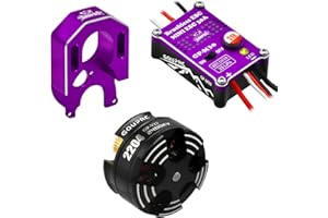 GOUP RC GOUPRC 2204 2400KV Brushless Outrunner Motor with Mount & 30A Brushless ESC Combo Kit for SCX24 Axial 1/24 Remote Control Crawler Truck Car Purple